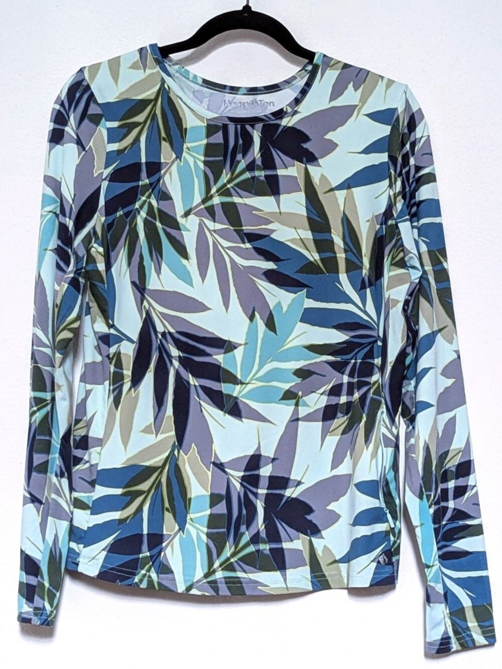 Hang Ten Sunray Long Sleeve Sun Tee - Teal Leaf Rash Guard